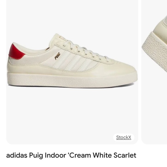Adidas Puig Indoor Cream with Scarlet Details - Picture 1 of 8